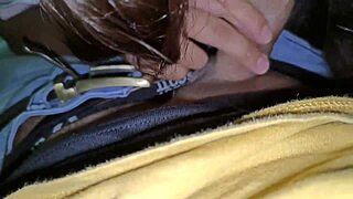 Hot Muslim Girlfriend Peaks With Blowjob While Boyfriend Sits Nearby In Hindi Audio Scene