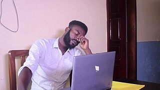 primecups babe shows off her large chest in a jiggling display during the scene