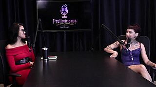 annie clementine shares best moments in preliminares podcast with bia hot part 3 on sheer red