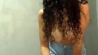 Colombian Model with Big Tits and Athletic Build Poses Outdoors