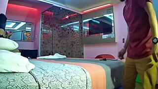 Curvy Latina gives blowjob and rides in cowgirl on big cock during homemade bedroom casting interview!