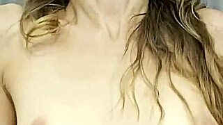 Brunette European babe rides small cock in homemade cowgirl position, enjoying every passionate moment