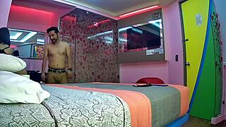 Curvy Latina gives blowjob and rides in cowgirl on big cock during homemade bedroom casting interview!