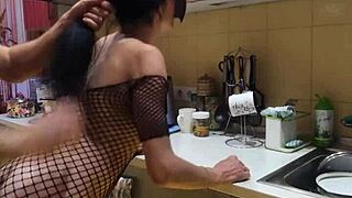 that homemade kitchen sex with milf wife in stockings is just the best