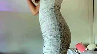 Big Tits Brunette Milf In Lingerie Gives Jerk Off Instructions With Dildo For Solo Orgasm