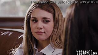 Oh man, I seduced my petite hairy classmate with big boobs cheerleader moves. We did some wild lesbian licking and tribbing