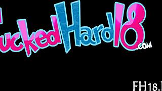 Cute sexy 18 year old gets screwed hard