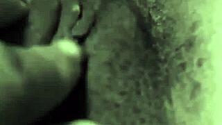 Horny stepmom rubs her wet pussy, yeah, she gets so turned on and slippery.