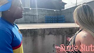 i found this naughty suzie slut going out to buy gas just in a dress without panties and ended up giving her ass to the attendant full video on red