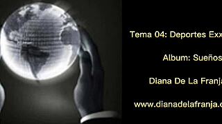 Deportes exxxtremos - diana de la franja at bar night club with desk dancing!