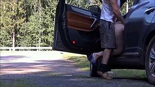 I bent over and fucked a fellow traveler on the road again.