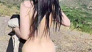 My stepniece felt so horny that we stopped the car for a quick fuck.