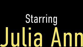 mommy milf julia ann fingers her pussy to orgasm