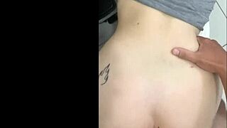 Quick Doggystyle Fuck with Stepsister in Bathroom Ends in Creampie