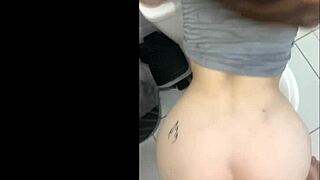 Quick Doggystyle Fuck with Stepsister in Bathroom Ends in Creampie