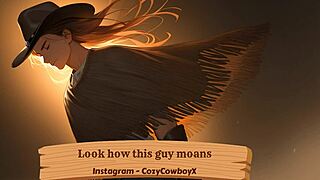 Look how this guy moans with his boyfriend in that erotic solo orgasm.