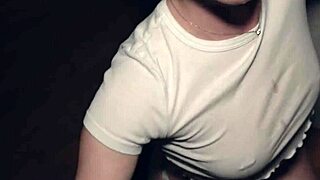 Petite college girl takes huge massive cock with deepthroat blowjob and cum in mouth from athletic european babe