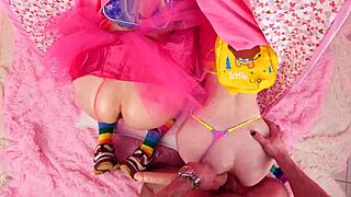 Hey, check out this wild threesome with double anal and toys pounding horny amateurs' big asses and tits