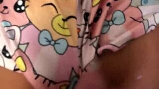 She blindfolds her boyfriend and invites the sex toy stepmom for anal fun.