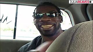 Kinky housewife tries her first threesome with two big black cocks fucking her big ass