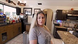 viagra mishap leads to bedroom creampie with sexy step aunt clover baltimore in pov roleplay