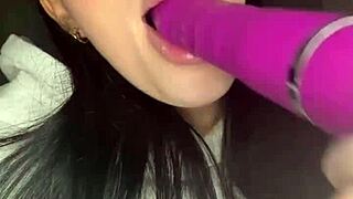 This horny British teen explores solo play with toys on webcam