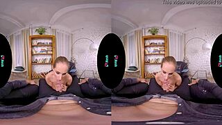 Vrhush Petite Blonde Kinuski Rides Shaved Pussy on Big Cock in Hardcore Missionary Cowgirl Pov Sex