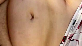 The chubby milf stepmom offered raw bareback action in POV, ending with a deep creampie inside her shaved pussy