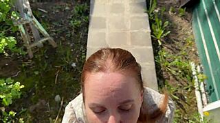 Fucking Russian milf in countryside nature