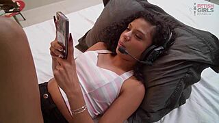 i'm a young latina bending over for daddy in doggystyle action with my small tits bouncing part 1