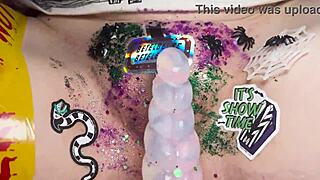 Beetlejuice gets dirty with dildo massage and toy sex action