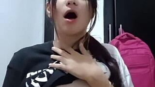 The masseuse I hired turns out to fuck me in real homemade action