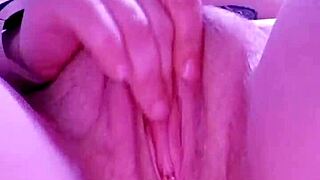 Amateur guy in underwear masturbates with handjob leading to big cock cumshot on hairy body