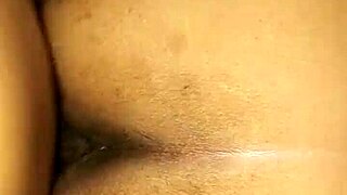 Asian couple does doggystyle sex with cum in mature pussy