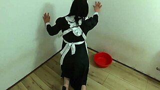 Nymphomaniac Maid Sucks Huge Cock and Fucks in Lingerie Roleplay