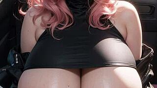 hey ai generated model girl, you showing off those big tits in ai art 54?