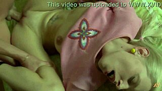 slim boy fingers and fucks horny teen herania ts shaved tight ass in doggystyle position