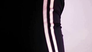 brunette gets oiled ass massage with rough anal fingering leading to creampie. she licks and orgasms sloppily