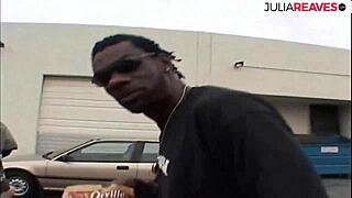 Kinky housewife tries her first threesome with two big black cocks fucking her big ass