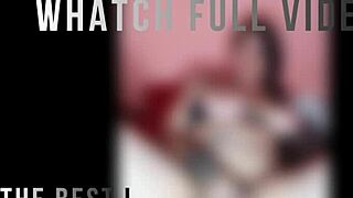 beautiful colombian milf teases with big natural tits and solo masturbation in her room