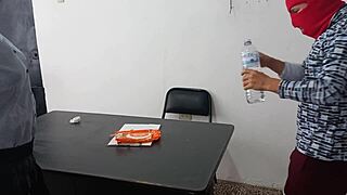 Amateur Latina Secretary Prostitute Fucked by Boss in Office Desk and Standing Positions Slowly