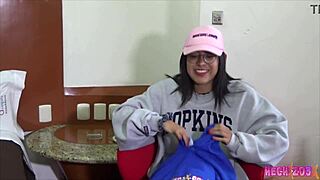 What happens when Mexican Latina Krista Reyes has a rich morning with backstage blowjob handjob dildo toys and cum in hotel interview?