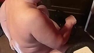 Dildo chair brings orgasm to milf with big ass shaking