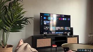 Hey, he caught his pretty Chinese not sister sending nudes in interracial pov action