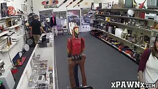 broker pays cutie for sucking his huge cock