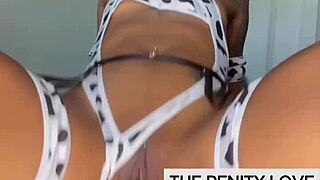 serenity love shows ebony solo action in lingerie. she uses toys and squirts in compilation clips.
