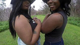 Ambitious Booty and Baby Cherokee share intimate girl moments