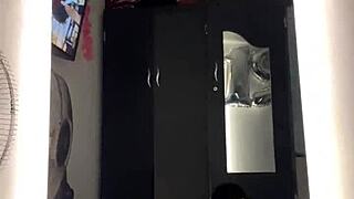 This young Brazilian ebony latina with big ass loves watching herself get fucked in front of the mirror in her dress.