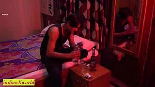 Indian neighbour aunty has hardcore sex with clear dirty talking