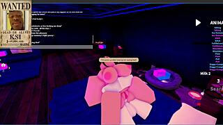 uh, i finally met my dream goth mommy in that roblox condo rp and she's ridin' my big cock like crazy...